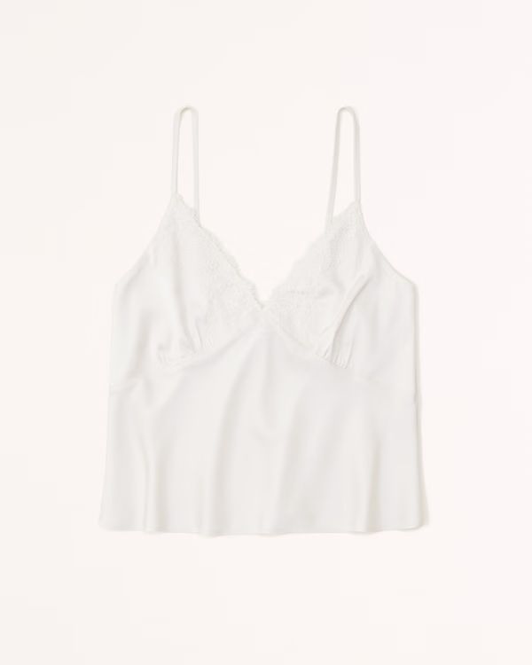 Lace and Satin Sleep Cami | Abercrombie & Fitch (UK)