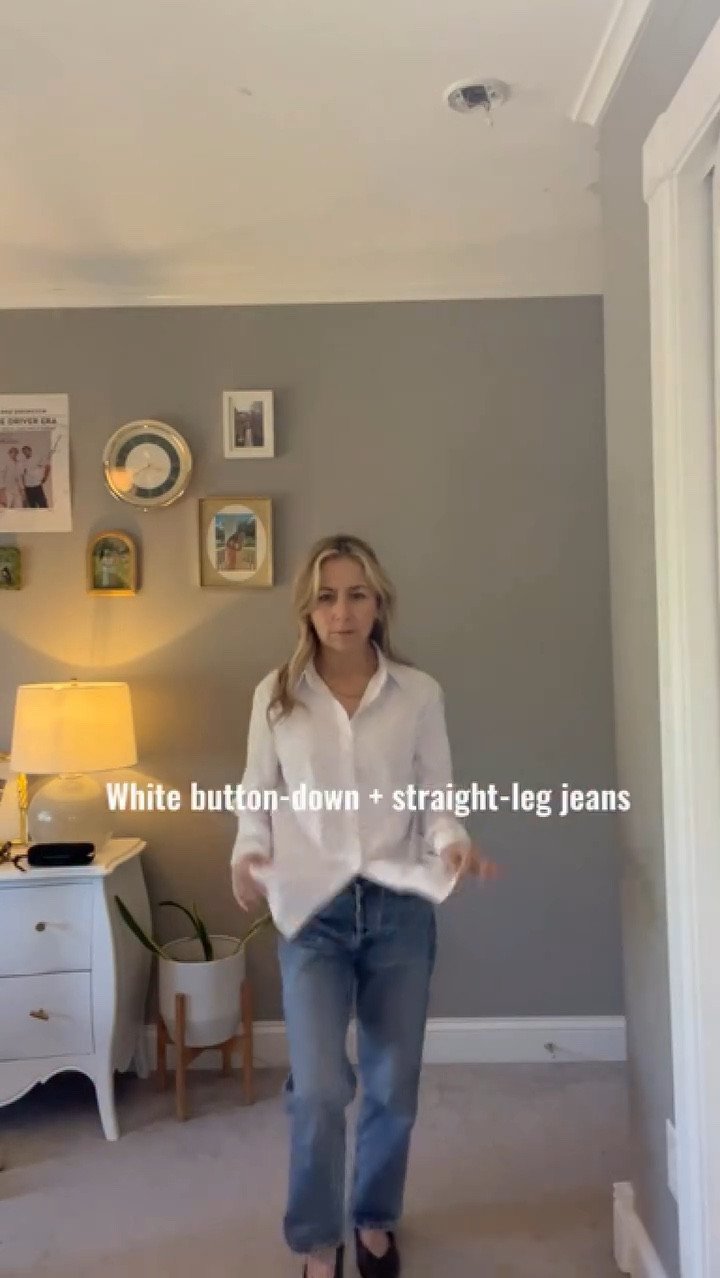 A clean white button-down + straight-leg jeans = effortless style.

Layer a soft V-neck cardigan and finish with chic flats for an easy Sunday outfit.

Simple. Classic. Timeless.

Would you wear this? 🤍

Follow for more everyday style ideas.
Outfit links in my bio.#fashionanyage #womenover50 #styleessentials #classicandchic