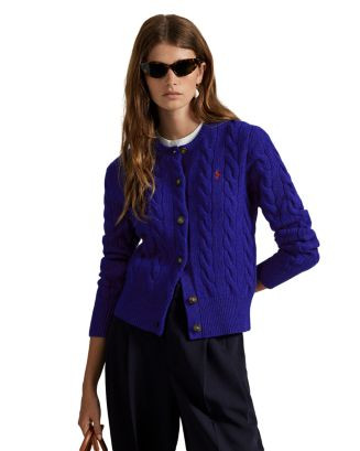 Cable Knit Wool Cashmere Cardigan | Bloomingdale's (US)