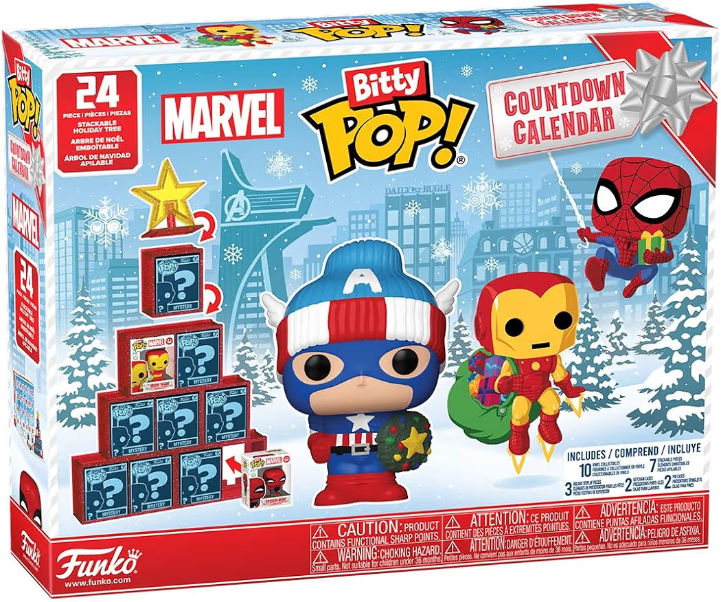 Funko Pop! Bitty Countdown Calendar: Marvel Comics - 24 Days of Surprises - Collectible Vinyl Min... | Amazon (US)