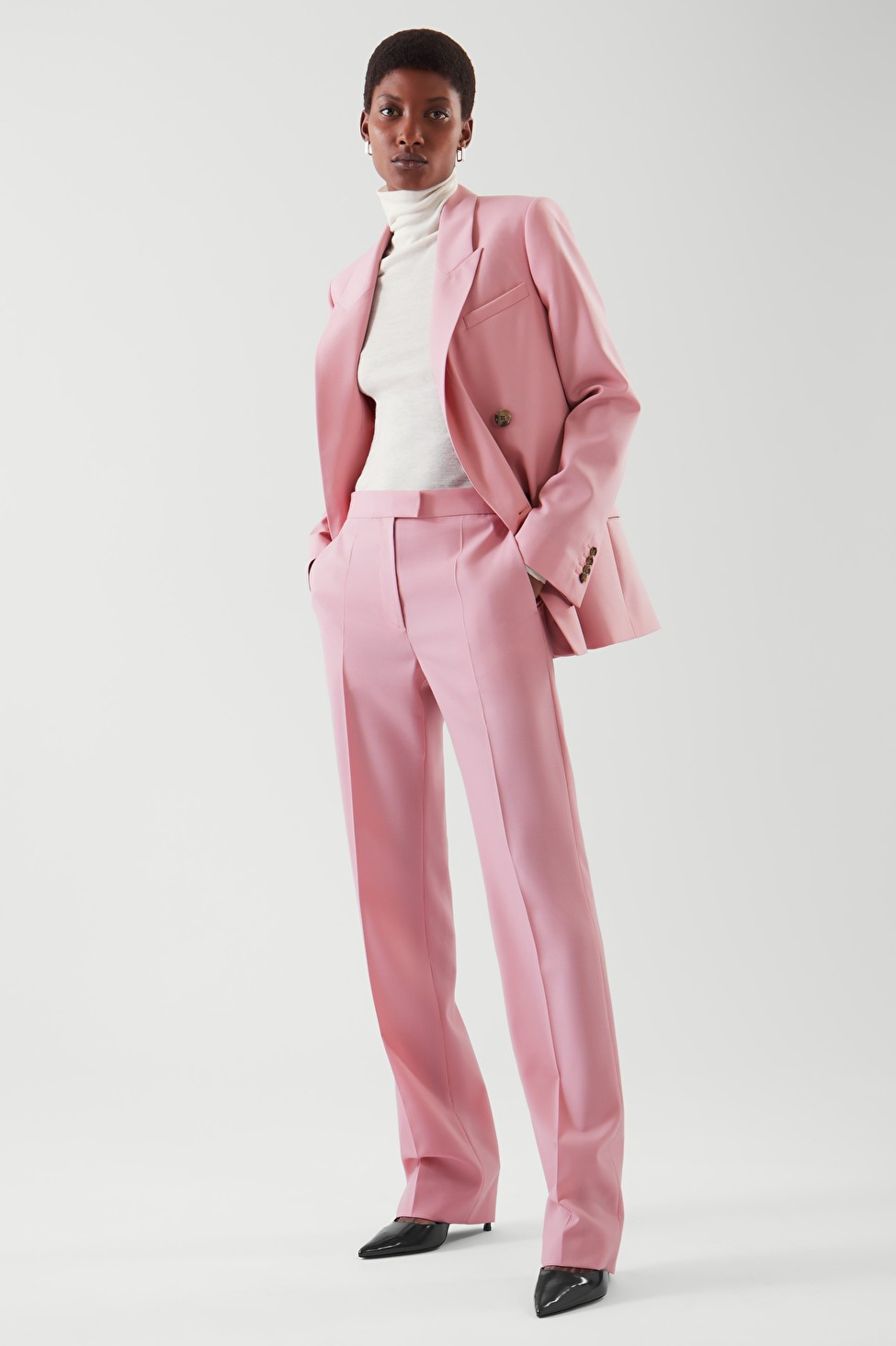 STRAIGHT-LEG WOOL TROUSERS | COS (US)