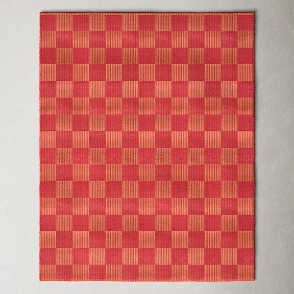 Della Area Rug in Red / Rust | Wayfair North America