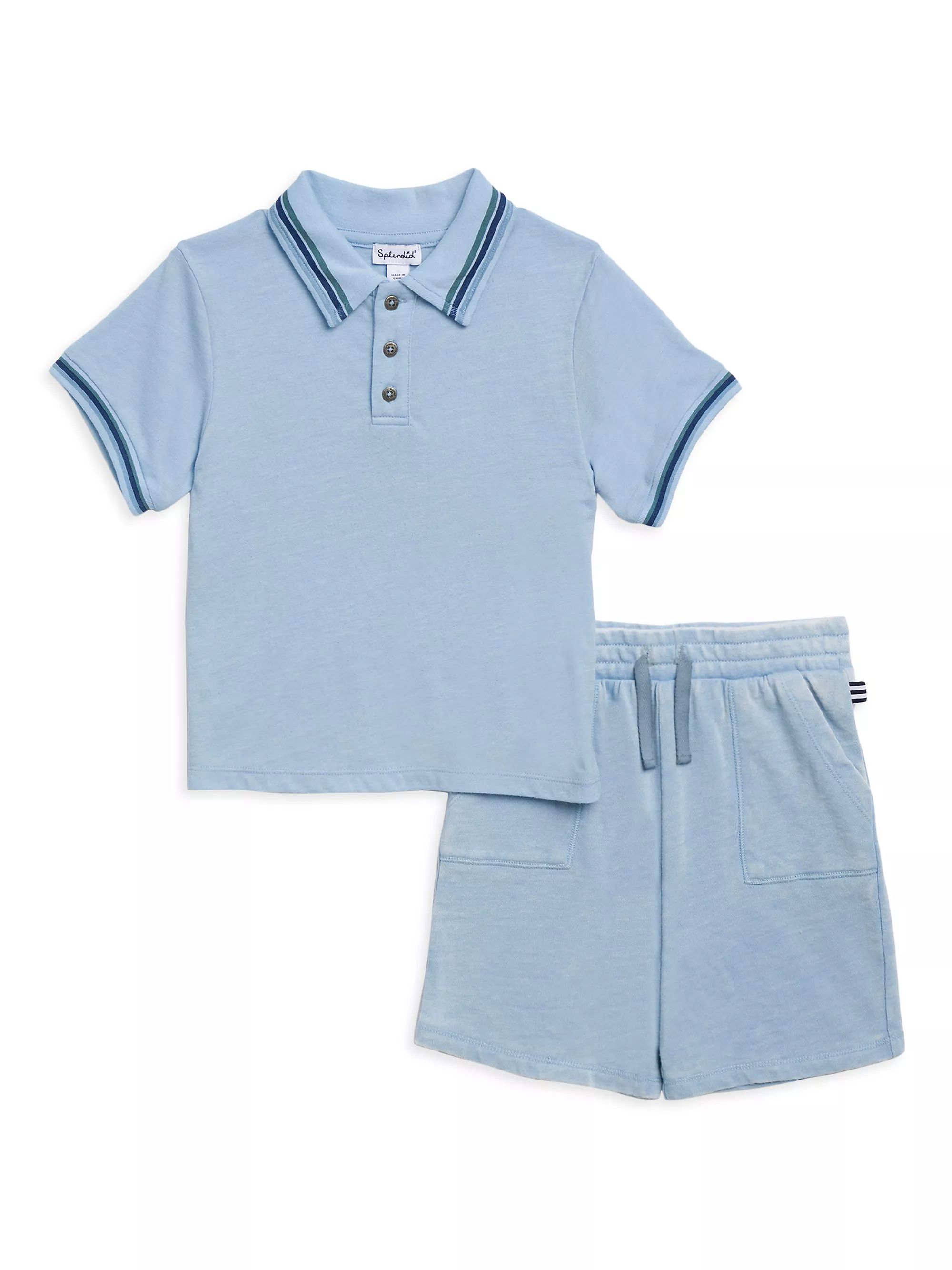 Baby Boy's & Little Boy's Huntington Polo Shirt & Shorts Set | Saks Fifth Avenue