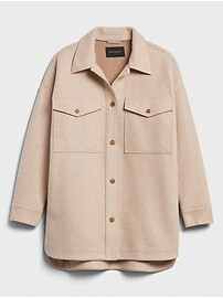 Petite Cozy Shirt Coat | Banana Republic Factory