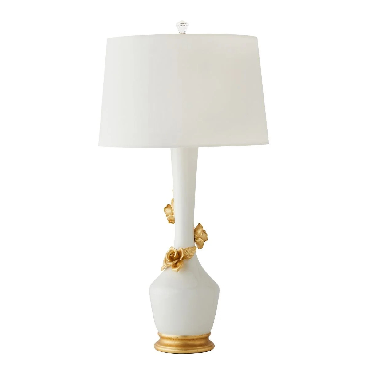 Climbing Roses Lamp in White | Caitlin Wilson Design