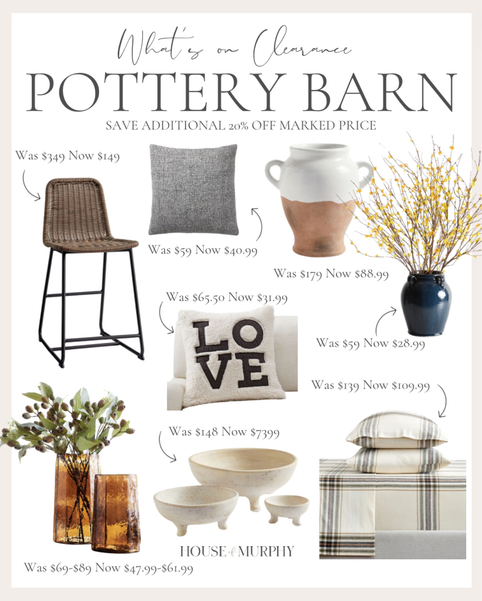Pottery Barn Sale!  This is the last weekend for these deep savings! 

#LTKfindsunder100 #LTKsalealert #LTKhome