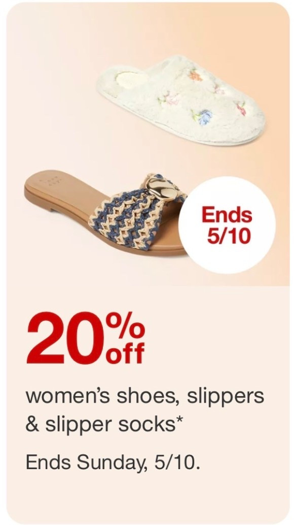 20% off women’s sandals and heels at @Target 🎯￼

#LTKMothersDay #LTKSaleAlert #LTKootd
