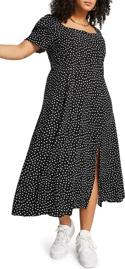 ASOS DESIGN Curve Polka Dot Maxi Dress | Nordstrom | Nordstrom