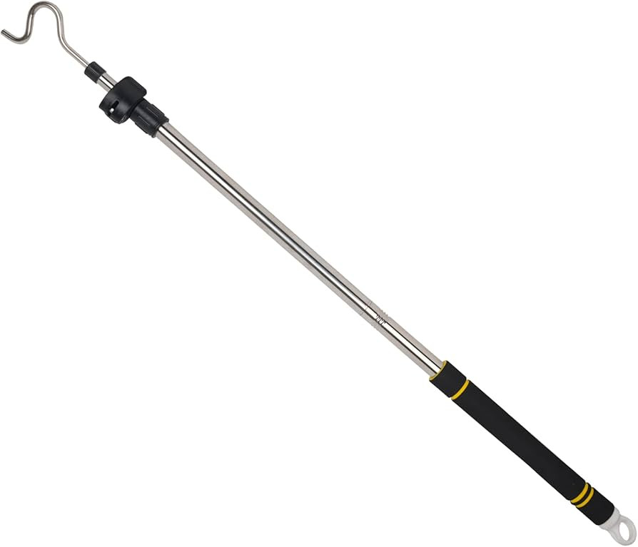 Clothes Hanger Reaching Hook Telescopic Adjustment clothes hook pole Light and can Extend from 37... | Amazon (US)