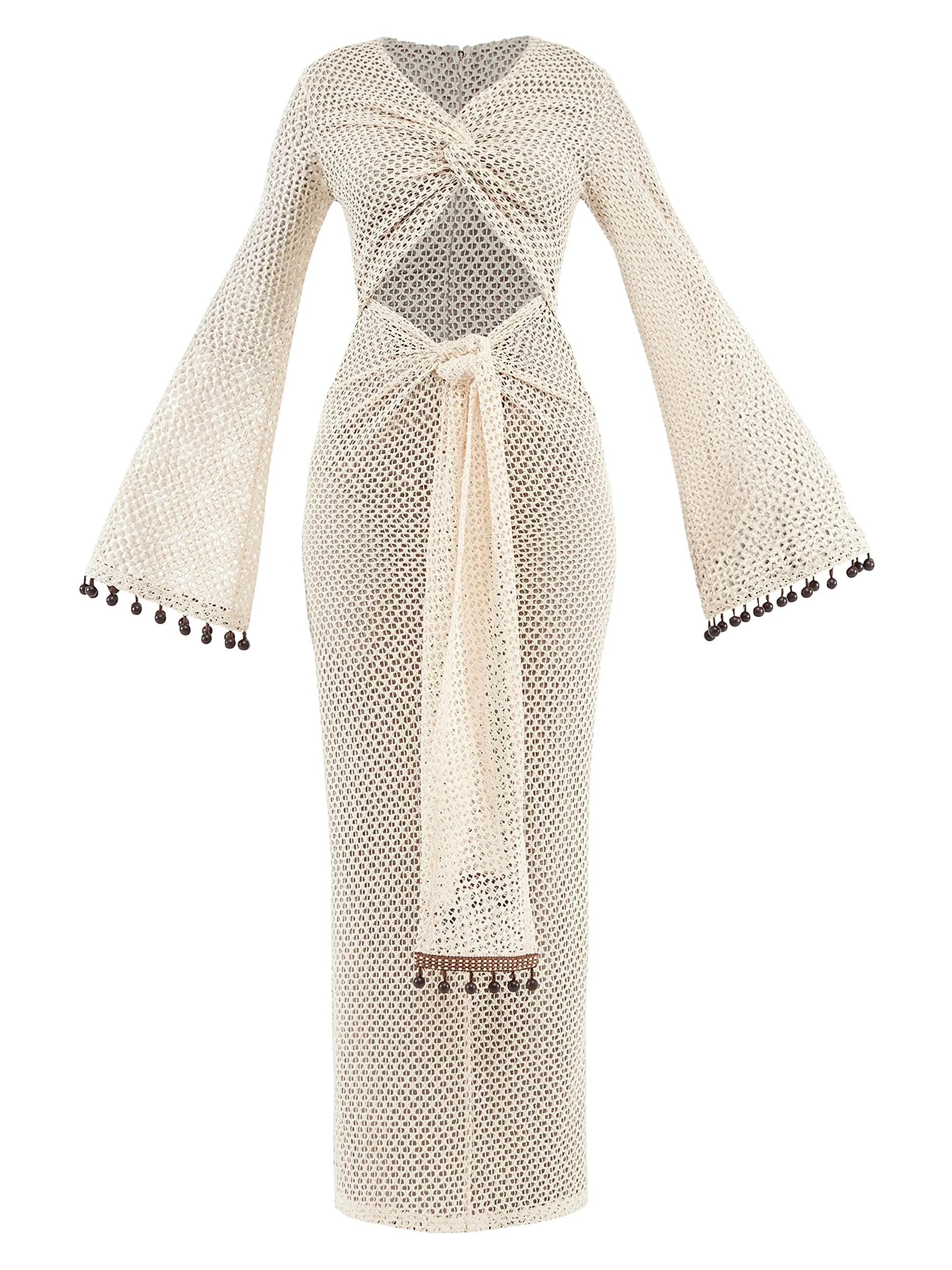 Andrea Iyamah Teri Crochet Cut-Out Maxi Dress | Saks Fifth Avenue | Saks Fifth Avenue