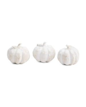 3pk Resin Pumpkins | TJ Maxx