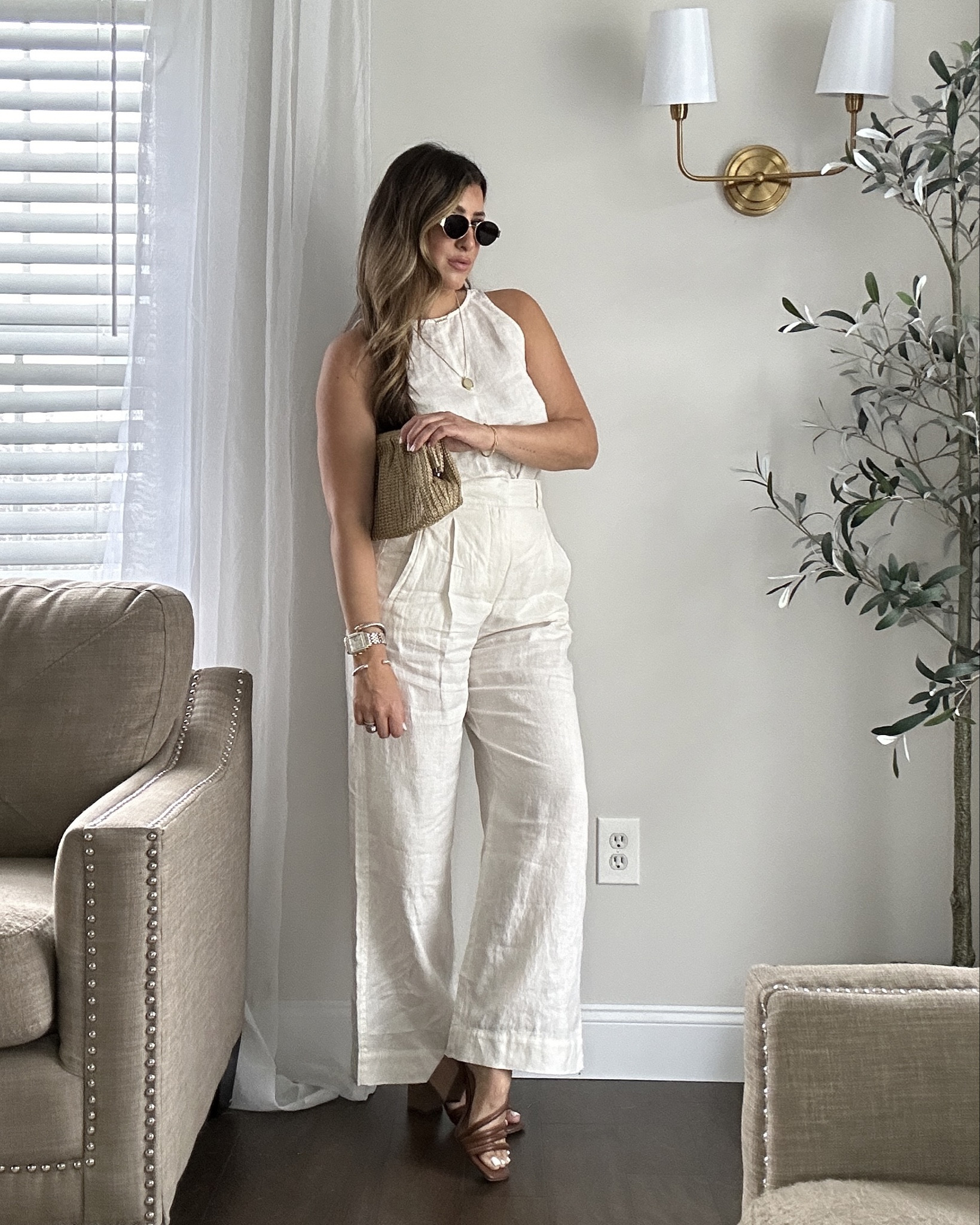 High quality linen outfits for spring into summer. Use my code LAUREN20 for new customers and LAUREN10 for repeat customers! Only good for a limited time. Xx 

#LTKworkwear #LTKstyletip #LTKSeasonal
