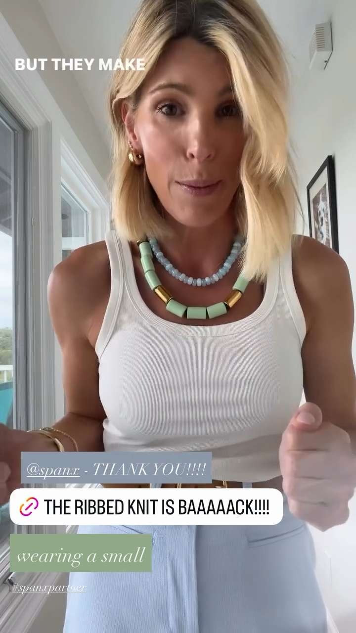 My favorite ribbed scoop neck tank is truly an essential.✨🩵 I love it paired with these light blue cotton linen wide leg pants for an easy look that still feels so put together. Use code LANDYN15 for 15% off! 

 #LTKgrwm #LTKootd #LTKSeasonal