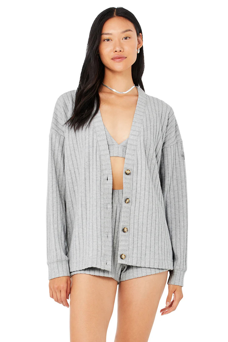Ribbed Take Comfort Cardigan | Alo Yoga