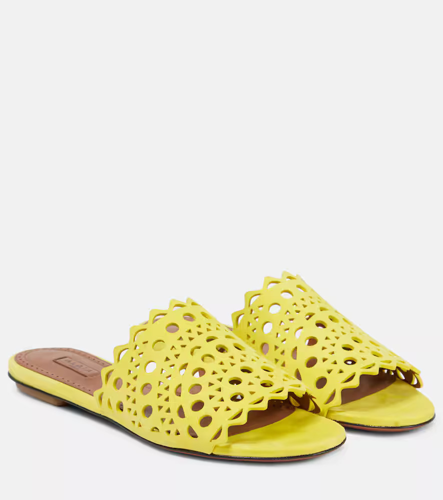Laser-cut suede sandals | Mytheresa (US/CA)
