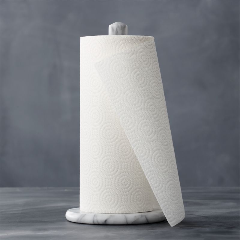 French Kitchen Marble Paper Towel Holder + Reviews | Crate and Barrel | Crate & Barrel