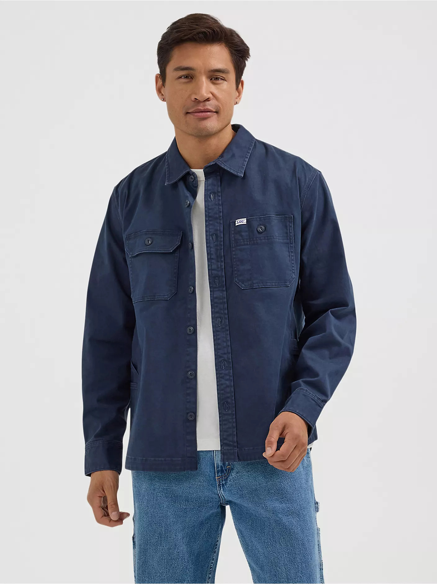 Men's Relaxed Fit Workwear Solid Overshirt | Lee Jeans