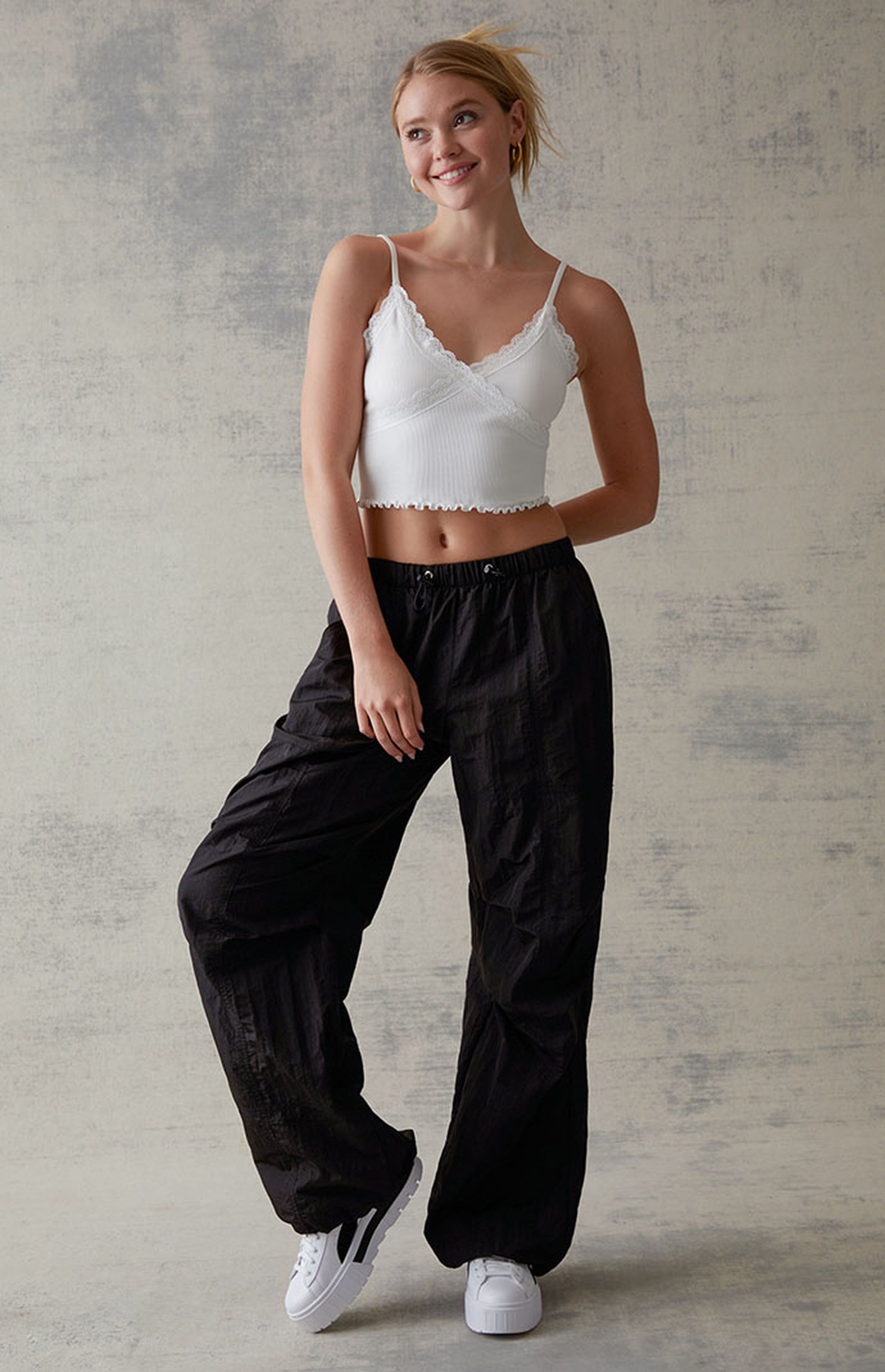 PacSun Crinkle Bungee Pull-On Pants | PacSun
