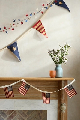 American Flags Cotton Garland | Terrain