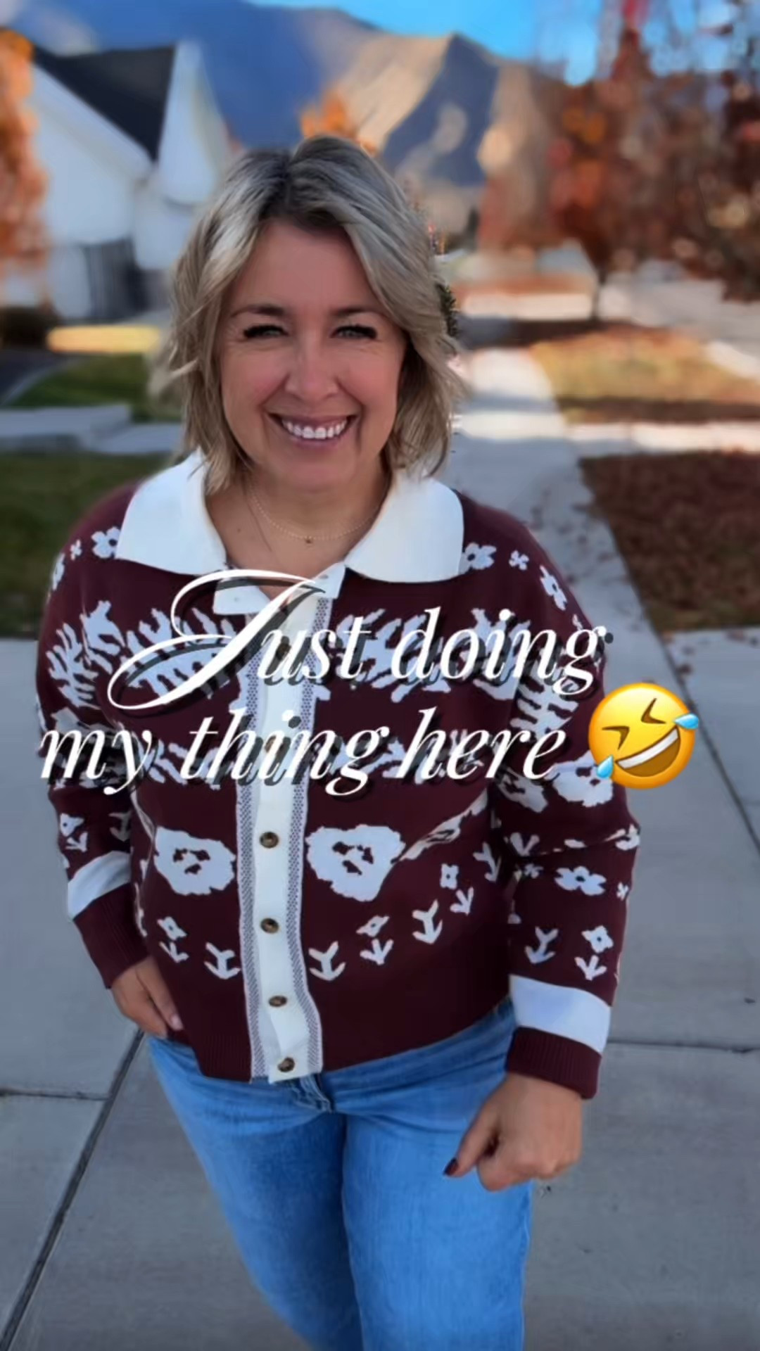 Just out here doing my thing… laughing, styling, and showing up exactly as I am. 🤎

women over 40 style. midlife fashion. cozy fall outfits. everyday outfit ideas. casual chic style. midsize fashion inspiration. real life style moments. women over 45 confidence. fall cardigan outfit. effortless style for women.

#LTKOver40 #LTKdayinmylife #LTKmomlife