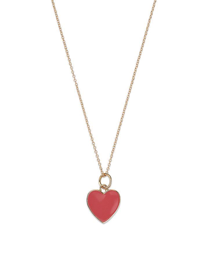 Moon & Meadow MADISON 501 Enamel Heart Pendant Necklace in 14K Yellow Gold, 18" Jewelry & Accesso... | Bloomingdale's (US)