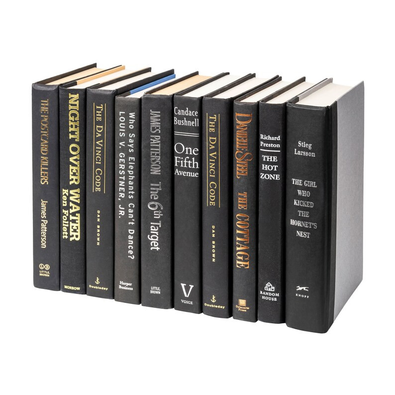 Decorative books by the Foot Black Books  You choose your | Etsy | Etsy (US)