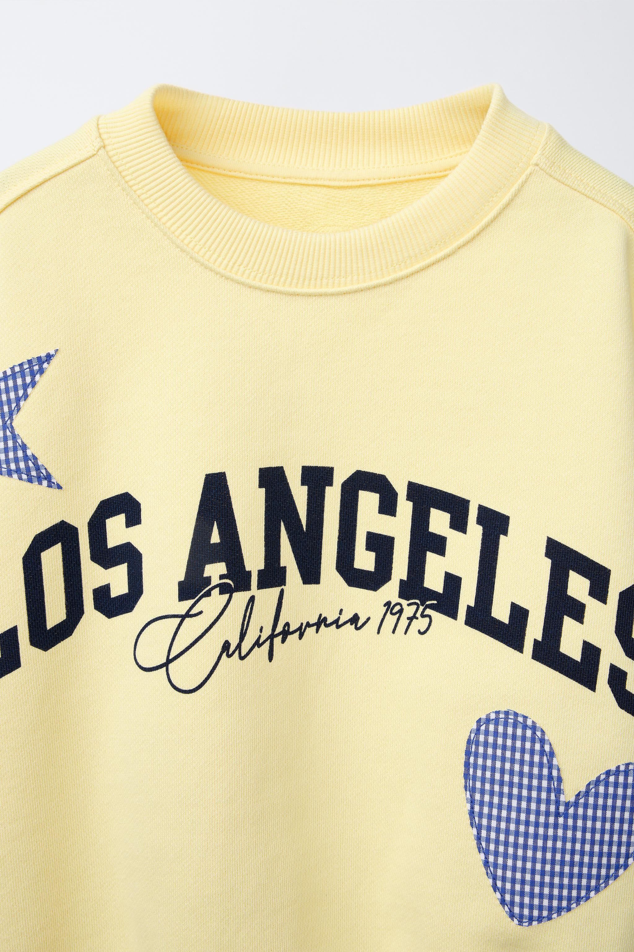 GINGHAM TEXT SWEATSHIRT | Zara US