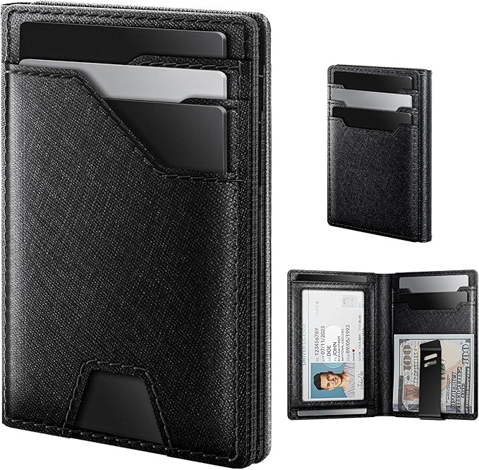 typecase Leather Wallet for Men Card Holder: Premium Genuine Leather, RFID Blocking, Slim, Minima... | Amazon (US)