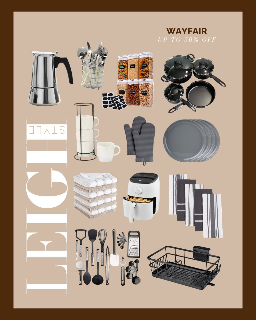 Upgrade your kitchen essentials with the Wayfair sale. Save up to 50% off on these stylish and functional home finds.

#WayfairFinds #KitchenEssentials #HomeDeals #KitchenUpgrade #LeighStyle 

 #LTKdayinmylife #LTKHome #LTKSaleAlert
