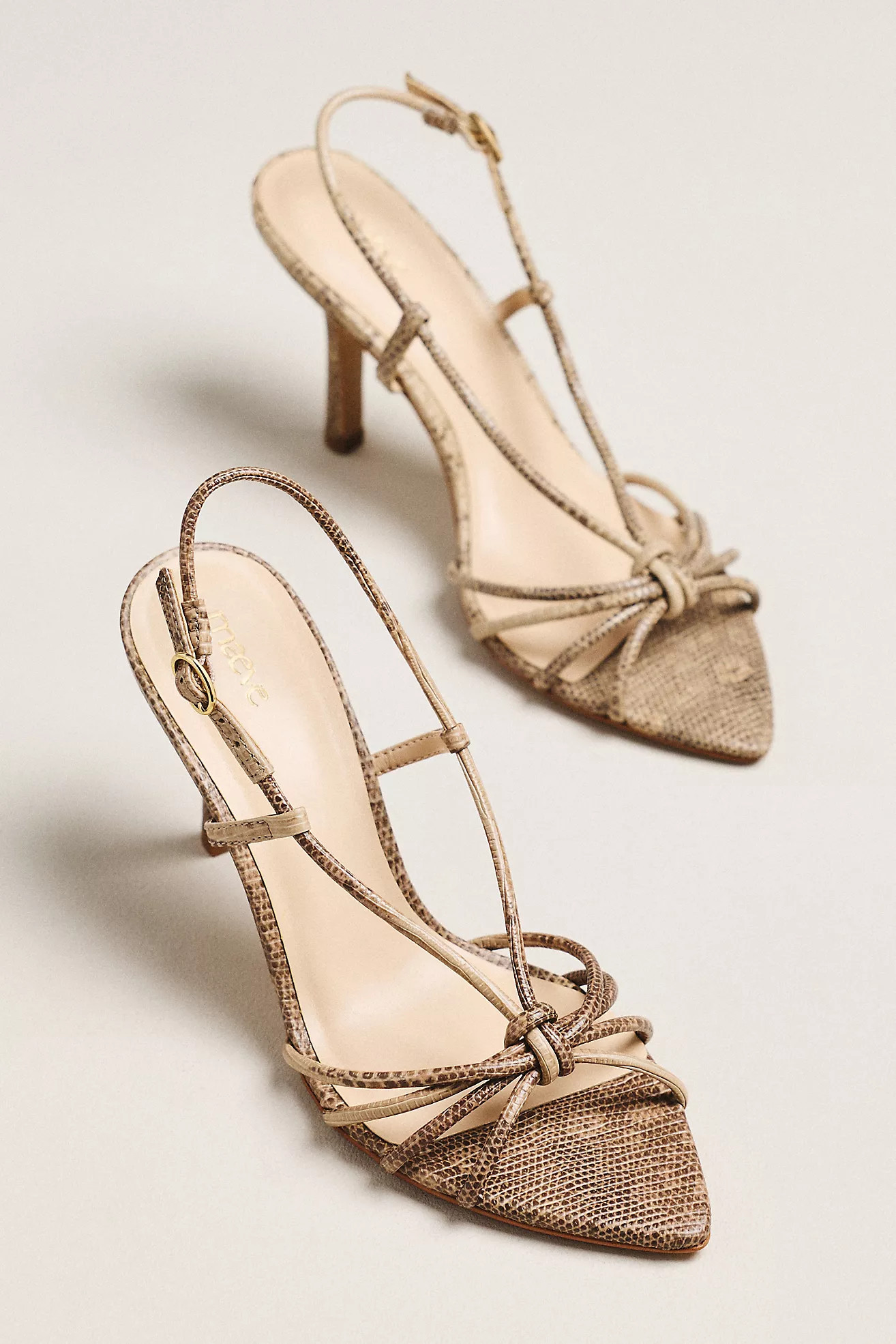 Strappy Pointed-Toe Heels | Anthropologie (US)