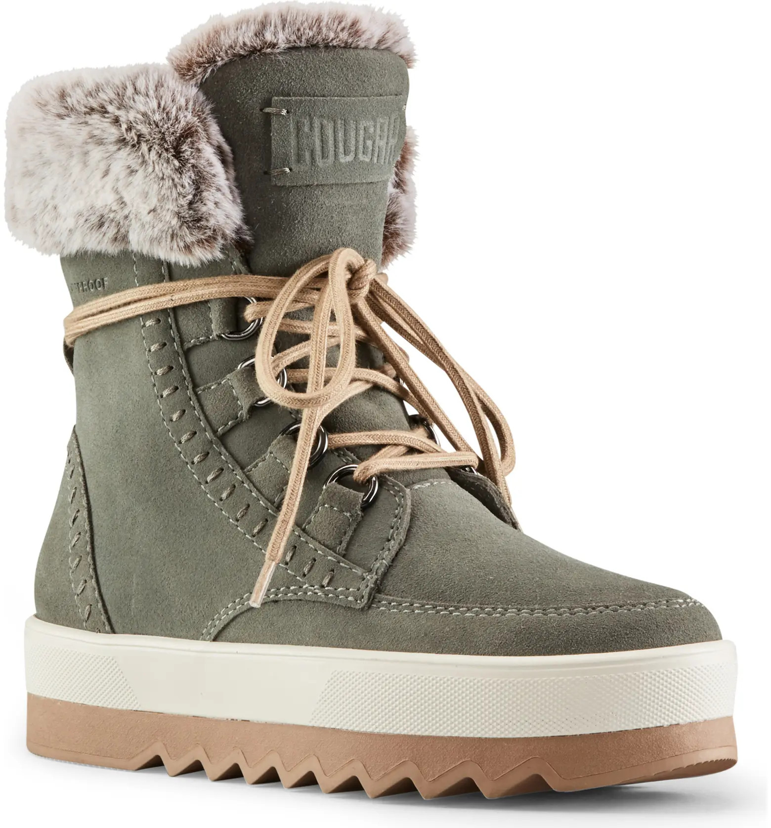 Vanetta Faux Fur Trim Waterproof Boot | Nordstrom