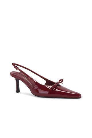 Tony Bianco Quill Slingback in Bordeaux Patent from Revolve.com | Revolve Clothing (Global)