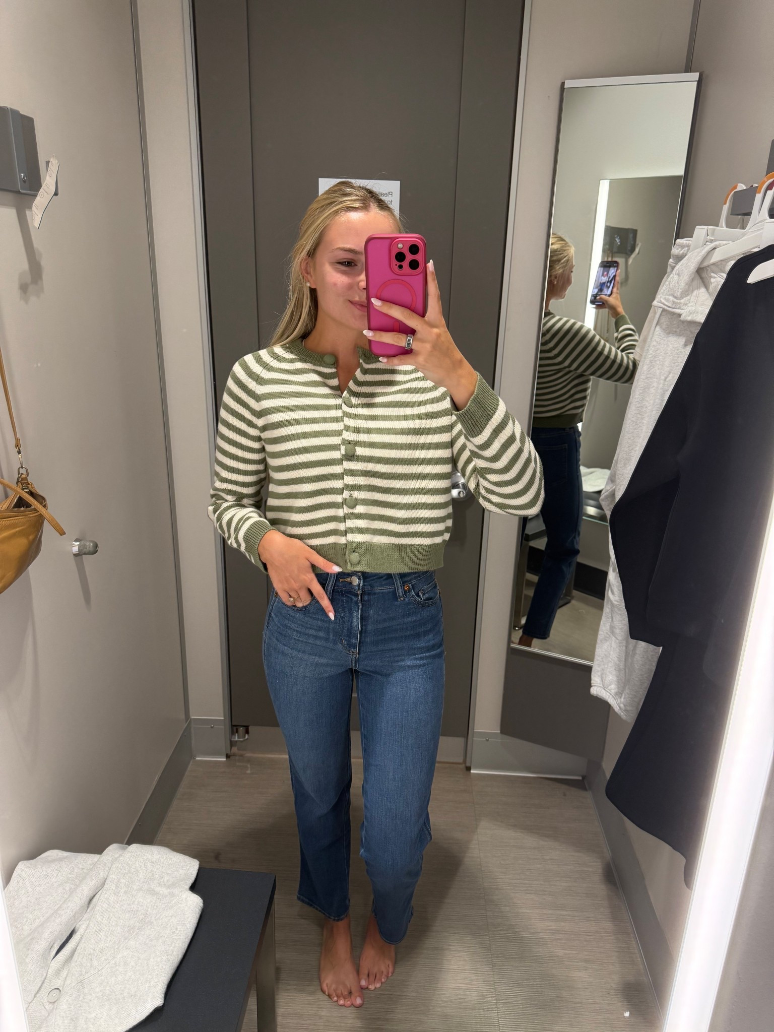 The slightest hint of fall weather and I’m officially on the lookout for my fall staples!! These target finds did not disappoint!  Wearing small top and size 2 jeans!! 🍁🍁

#LTKFindsUnder50 #LTKU #LTKSeasonal