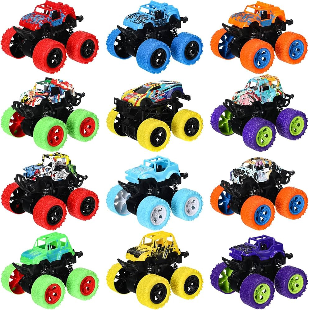 Jerify 12 Pack Truck Toys Trucks for Toddlers Truck Bulk Tiny Trucks Mini Trucks Boys' Play Truck... | Amazon (US)