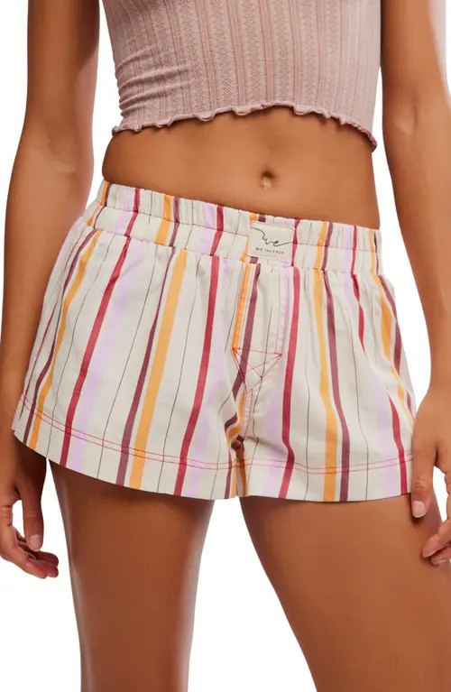 Free People Initmately FP Day To Day Mini Boxer Shorts in Tea Combo at Nordstrom, Size X-Small | Nordstrom