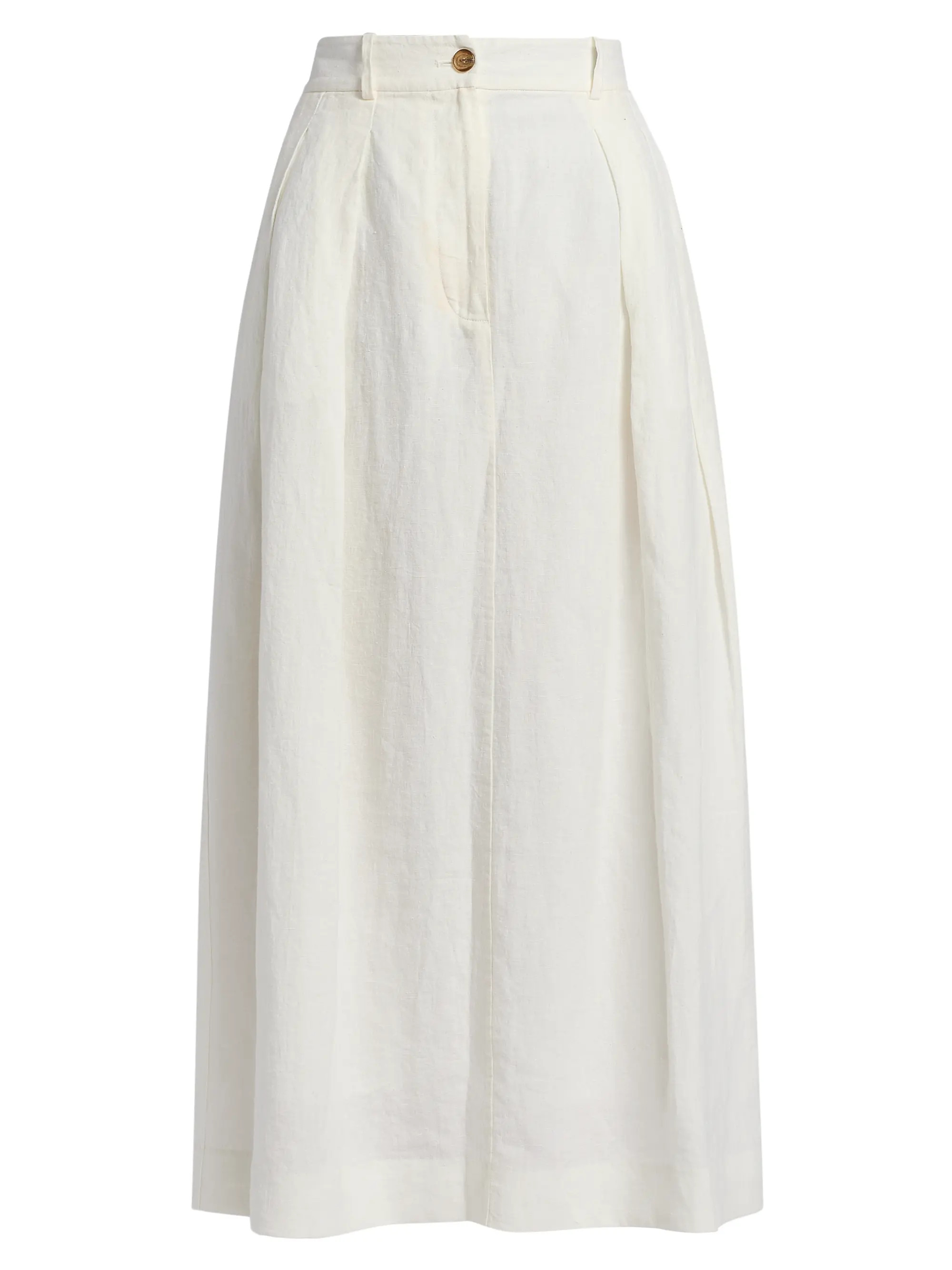 Jenni Kayne Annabel Linen Midi-Skirt | Saks Fifth Avenue | Saks Fifth Avenue