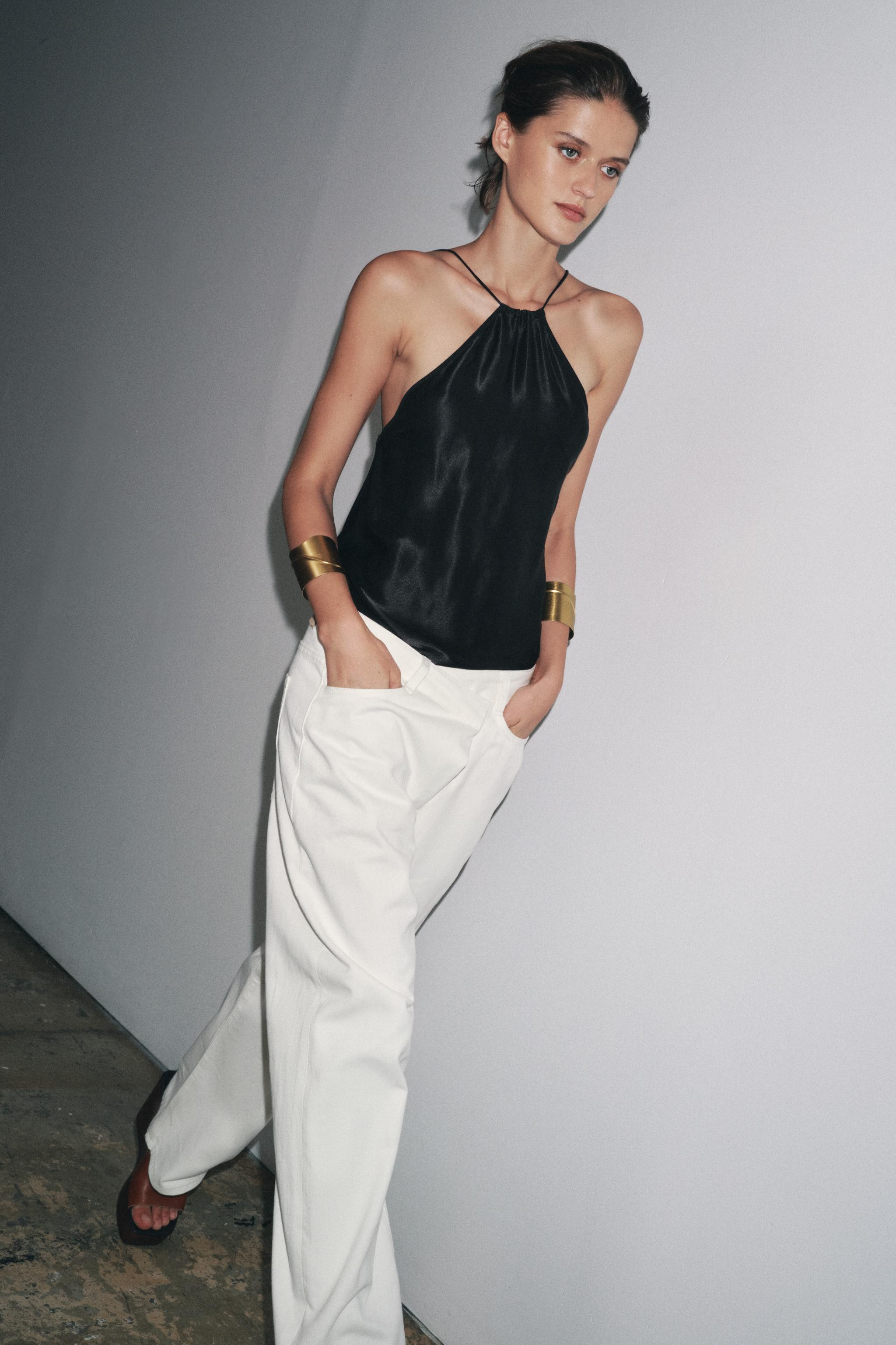 ZW COLLECTION PLEATED COTTON TROUSERS | Zara UK