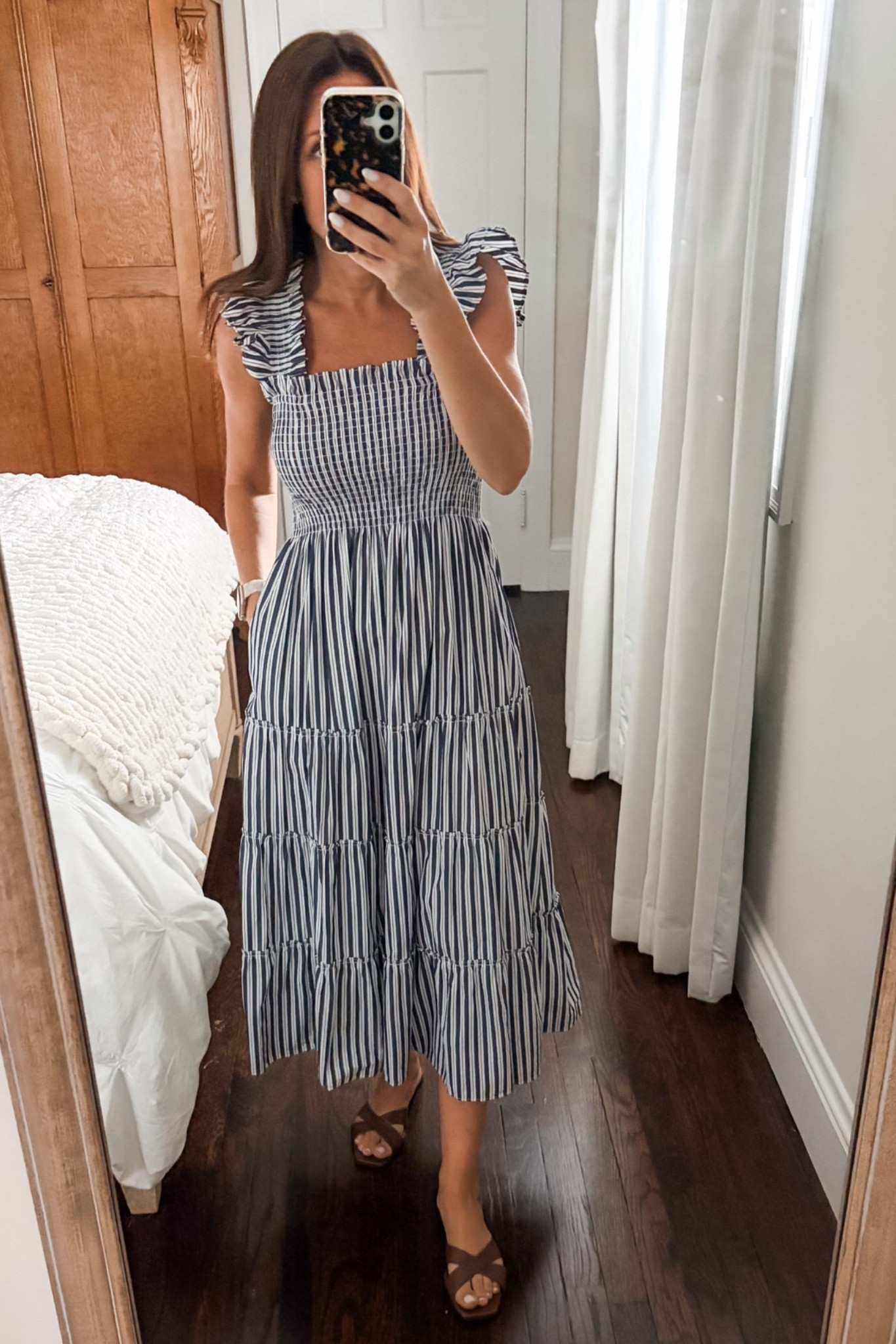 Day two with students teacher outfit.  This dress is a past season hill house dress but I have linked similar cheaper options.

#LTKSeasonal #LTKOver40