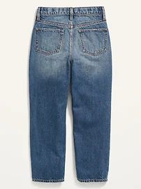 High-Waisted Slouchy Straight  Jeans for Girls | Old Navy (US)