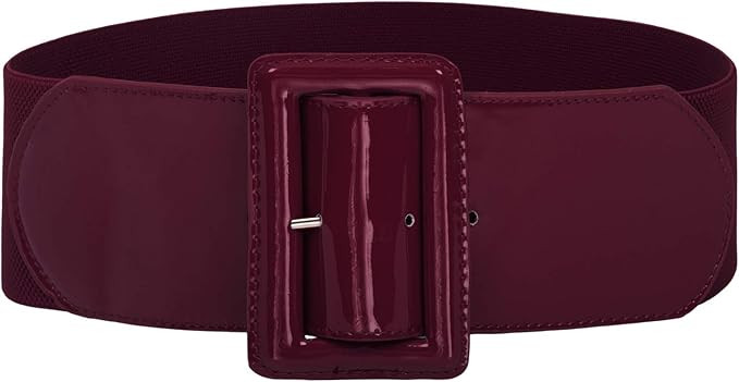 GRACE KARIN Women's Stretchy Belt 1950s 3 Inch Wide Elastic Belts | Amazon (US)
