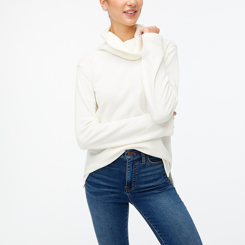 Factory: Mockneck Sweatshirt In Cloudspun Fleece For Women | J.Crew Factory