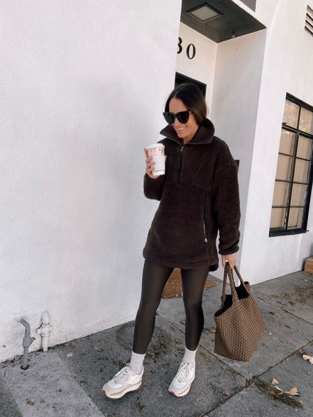 Soccer Saturday outfit 
Shades of brown for fall 
Socks and shoes 20% off with code ITSYBITSYINDULGENCES20 
Oversized fleece fits tts (with oversized fit) and is very warm 

#LTKSeasonal #LTKstyletip
