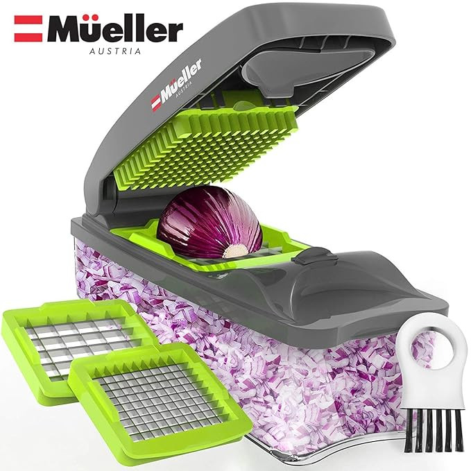 Mueller Onion Chopper Pro Vegetable Chopper - Strongest - NO MORE TEARS 30% Heavier Duty Multi Ve... | Amazon (US)