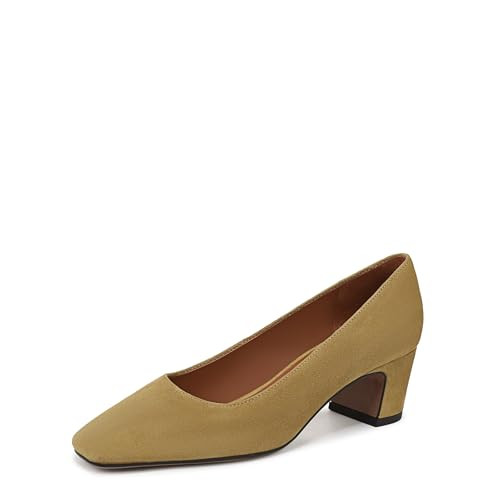 Franco Sarto Womens Salino Pump Mustard Brown Suede 10 M | Amazon (US)