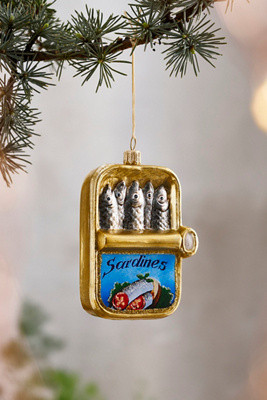 Tinned Sardines Glass Ornament | Terrain