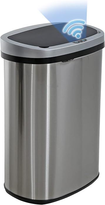 BestOffice | 13 Gallon Trash Can with Lid | Automatic Touchless Garbage Can | Odor Control | Mode... | Amazon (US)