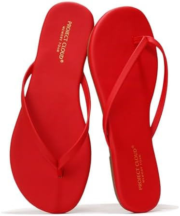 Project Cloud Flip Flops for Women Footwear- Lightweight and Memory Foam Insole Sandals for Women... | Amazon (US)