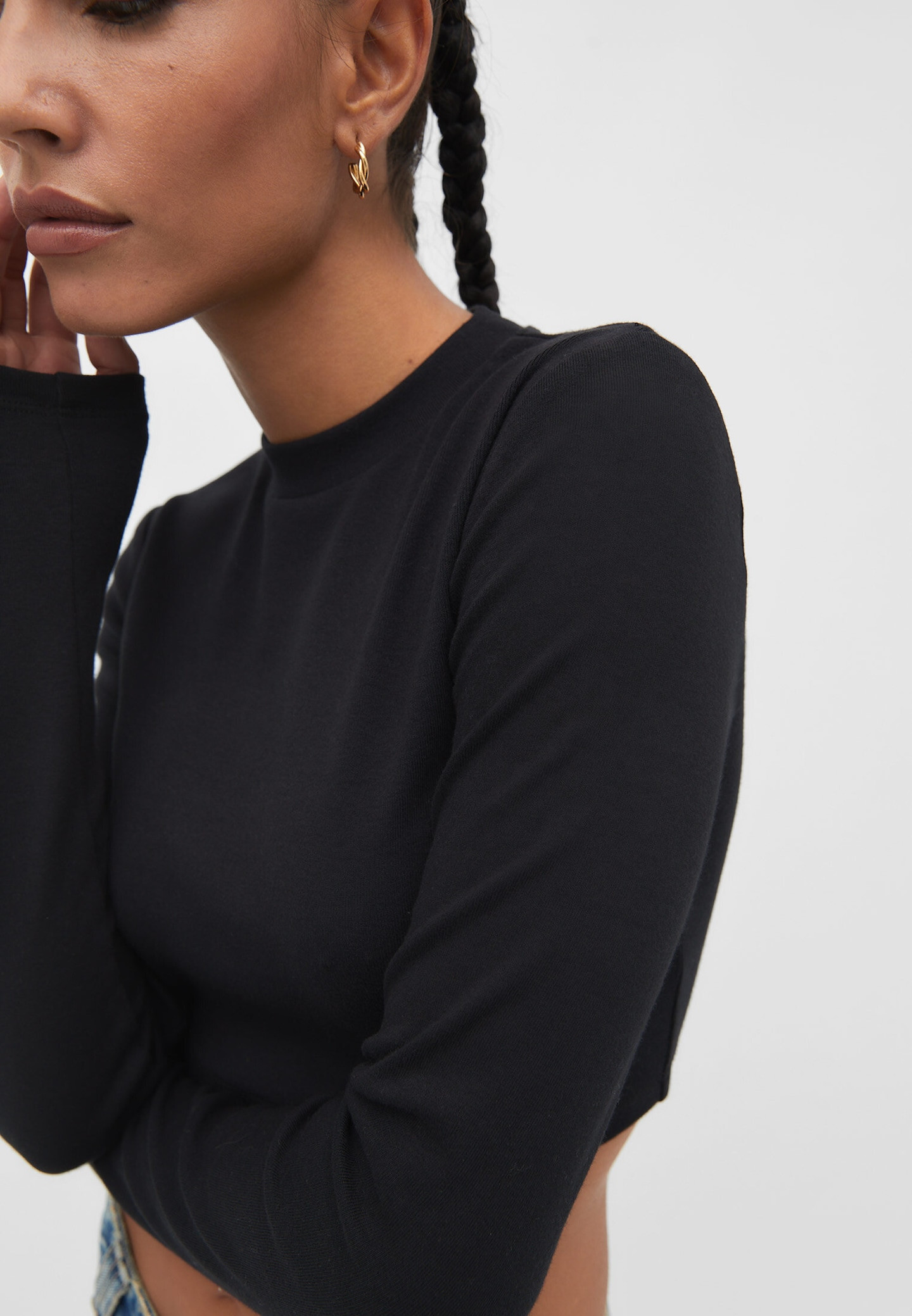 Cropped high neck T-shirt | Stradivarius (UK)