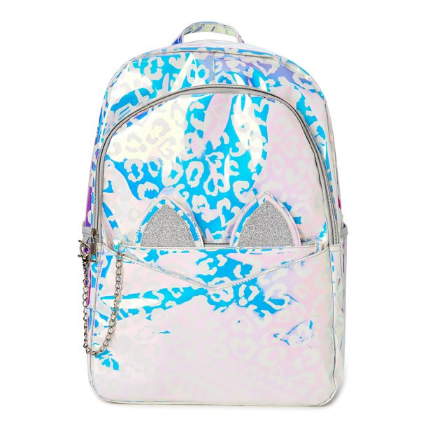 Wonder Nation Critters Iridescent Kitty Backpack Set, 2-Piece | Walmart (US)