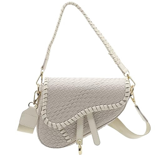 Amazon.com: ERWUBA fashion women saddle shoulder bag clutch purse small crossbody satchel handbag... | Amazon (US)